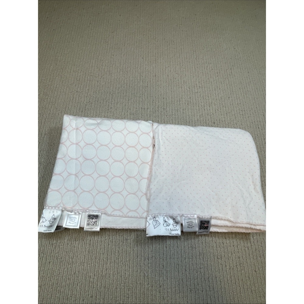 Swaddle Designs Ultimate Swaddling Blanket Classic Polka Dot Circle Bundle Of 2
